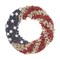 19" Red White and Blue Berries Wreath